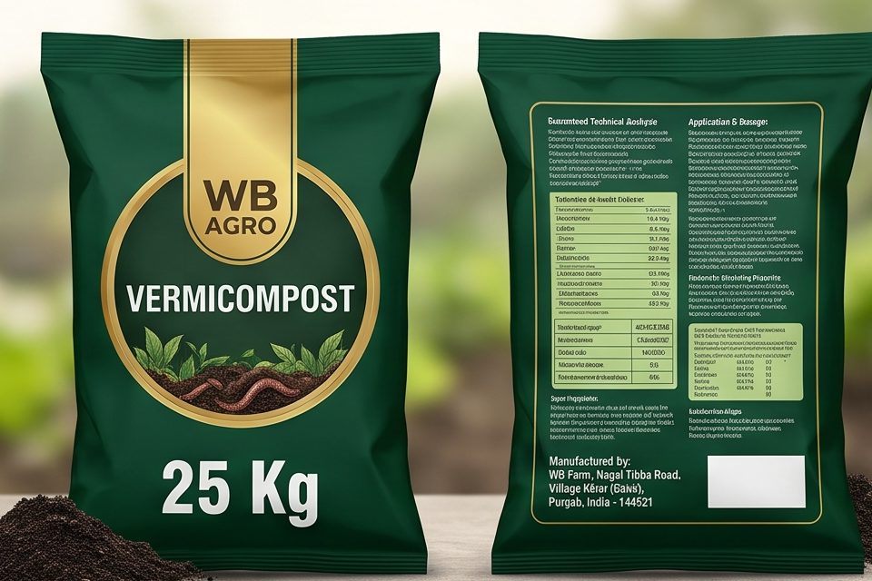 WB Agro Vermicompost 25 kg HDPE woven bag